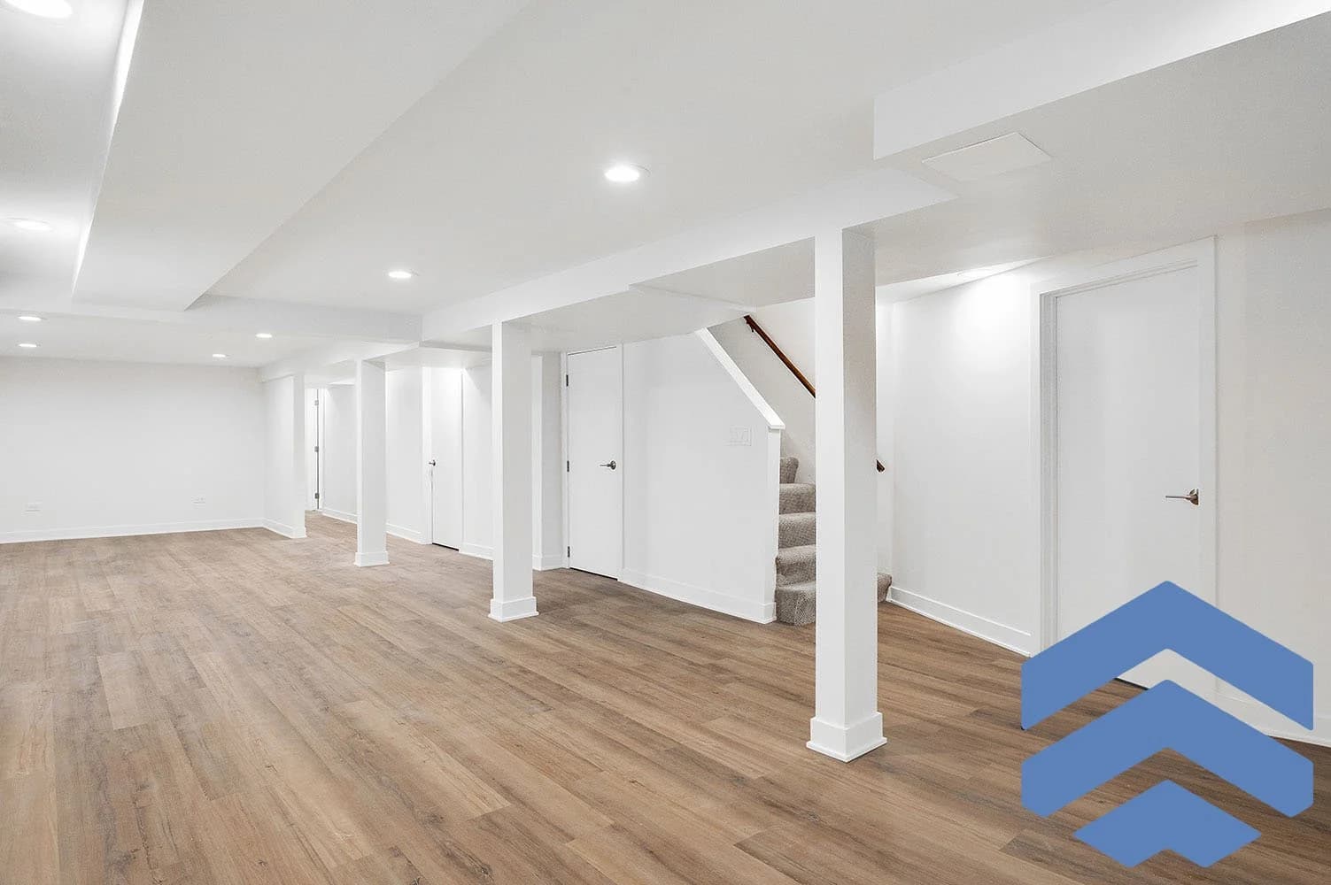 Queens basement gut renovation down to the foundation