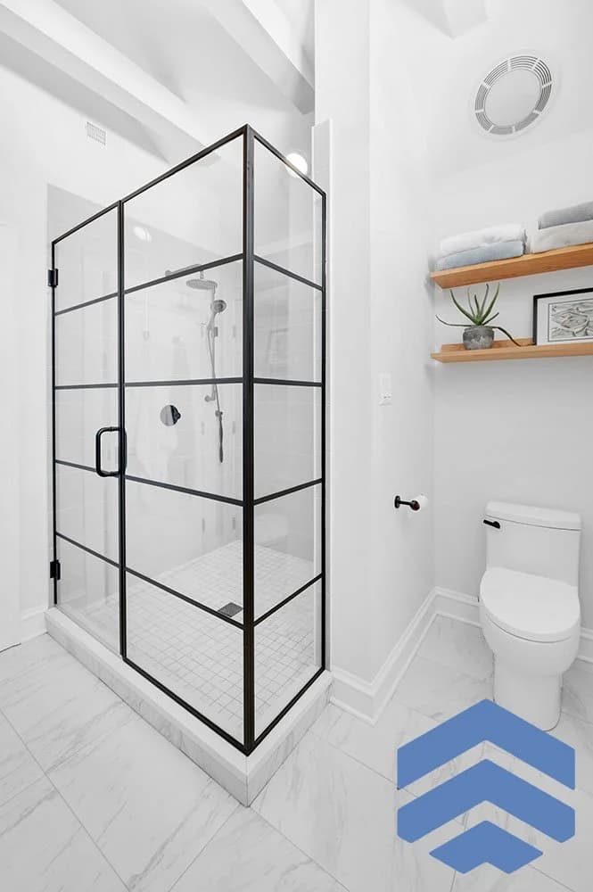 Commercial interior renovation with bright finishes, clean detailing, and organized build-out quality